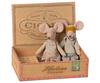 Maileg - Mum and Dad mice in cigarbox