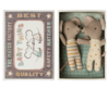 Maileg - Twins, Baby mouse in matchbox