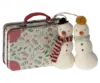 Maileg - 2 snemænd, ornamenter i kuffert