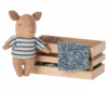 Maileg - Pig in wooden box, Baby - Boy