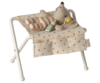 Maileg - Changing table, Baby mouse - Off-white