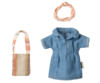 Maileg - Denim dress and bag, for Mom mouse - Pre-order - expected in stock 20-3-2025