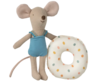 Maileg - Beach mouse with bathing ring, Little Sister - Available in 3 different models - pre-order - expected in stock from 20-5-2025