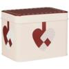 Ib Laursen - Cookie tin w/braided Christmas hearts, square