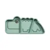 Done By Deer - Silicone Stick&Stay snack plate Croco - Green