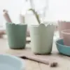 Done By Deer - Kiddish mini mug Croco - Choose between blue and sand
