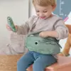 Done By Deer - Quilted cross-over children's bag - Croco - Choose between green and powder