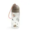 Done By Deer - Drinking bottle w/straw - Tiny trails - 350 ml - Choose sand and green
