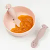 Done By Deer - Learning spoon set - Tiny farm - Choose between blue and powder
