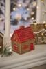 Ib Laursen - House for tealights Silent Night red roof and red door