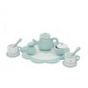 Tea set, WOODEN TEA SET, MINT or PINK. Emma has invited Svea to a tea party.