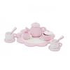 Tea set, WOODEN TEA SET, MINT or PINK. Emma has invited Svea to a tea party.