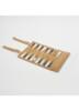 Sunnylife - Backgammon og Dam - Wooden and Cork Roll-Up Game Monochrome