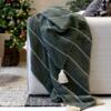 Chic Antique - Aix Blanket made from surplus yarn - Oliven