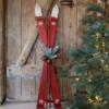 Chic Antique - Vintage Ski m. stave til deko - 90 cm.