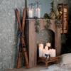 Chic Antique - Vintage ski med stave til dekoration - natur - 120 cm