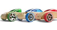 3 smukke Mini cars (3 pack), Blue-Red-Green fra Automoblox