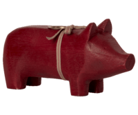 Maileg - Tree Pig, Medium - Red