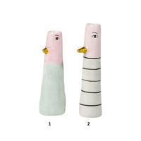 Speedtsberg - Keramikvase med ansigt - Lys turkis og rosa - 2 ass. - Vælg variant