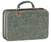 Maileg - Small suitcase, Blossom - Blue - Pre-order - Expected in stock from 15/3-23