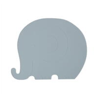 Placemat Henry Elephant Pale blue - OYOY