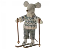 Maileg -Winter mouse with ski set, Dad - Expected delivery 15/11/23