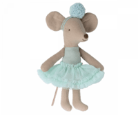 Maileg - Ballerina mouse - Little sister - Light mint - Expected in stock from 15/11-2023