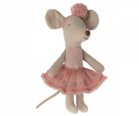Maileg - Ballerina mouse - Little sister - Rose - Expected in stock from 15/11-2023