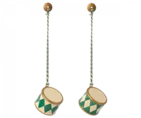 Maileg -  Metal ornament, Small drum 2 ass - Dark green - Expected delivery: 15/10/2023