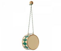 Maileg - Metal ornament, Large drum - Dark green