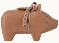 Maileg - Pig candlestick, Small - Old pink