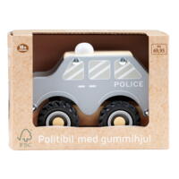 Toys - Politibil med gummihjul