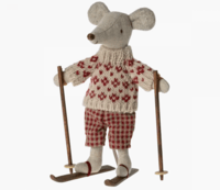 Maileg - Winter mouse with skis, Mom - BOOKED FOR J.H.