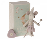 Maileg - Tooth fairy mouse in matchbox - Choose between girl and boy - Pre-order - expected in stock from the Expected delivery: 15/04/2024