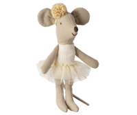 Maileg - Ballerina mouse, Little sister - Off-white - 2024 - Pre-order - Expected in stock 1/10-2024