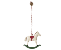 Maileg - Metal ornament, Rocking horse - 2024 - Pre-order - Expected in stock on 1/10-2024