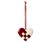 Maileg - Metal Ornament, Heart, Small - Red - Pre-order - Expected delivery by: 01/10/24
