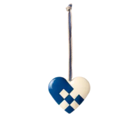 Maileg - Metal Hanger, Heart, Small - Dark Blue- Expected delivery by: 01/10/24