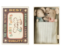 Maileg - Twins, Baby mouse in matchbox - Expected delivery by: 02-10-25