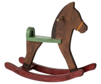 Maileg - Rocking horse, Mouse - Dark brown- Pre-order - expected in stock 20-4-2025