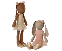 Maileg - Rabbit size 2, Classic - Ballet costume and tulle skirt - Available in two colors - cream or pink-pink - Pre-order - Expected in stock from 20/05/25