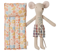 Maileg - Beach mouse with air mattress, Dad - Flowers - pre-order - expected in stock from 20-5-2025