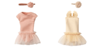 Maileg - Ballet suit and skirt cream or rose, choose variant - size 1 - Pre-order - Expected in stock from 15/6-2025