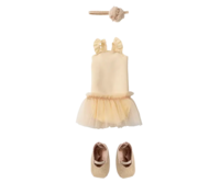 Maileg - Ballet suit and skirt cream-colored, size 2 - 2025