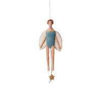Maileg - Angel Jumping Man, Large - Dark Mint - 2025 - Pre-order - Expected in stock from 11/18/25.