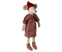 Maileg - Christmas Mouse, Maxi - Girl - 2025 - Pre-order - Expected in stock from 20/10-25