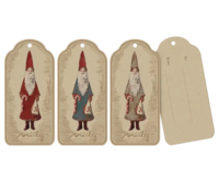 Maileg - Gift tags, Nicolaus 12 pcs. - 2025 - Pre-order - Expected in stock from 05/10-25