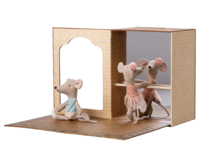 Maileg - Ballet Mice in Dance Studio, Little Sister and Little Brother - 2025 - Pre-order - Expected in stock from 10/1/25.