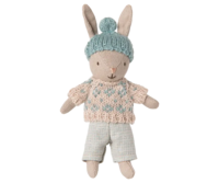 Maileg - Winter Hare, Micro - Sand - Mint - 2025 - Pre-order - expected in stock from 01/11/25