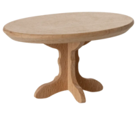 Maileg - Oval Coffee Table, Mouse - Nature - 2025 - Pre-order - expected in stock from 15/11/25